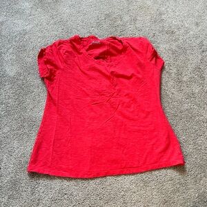 Columbia Vibrant Red Women's Short Sleeve Tee